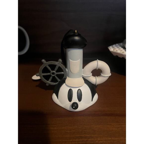 Disney Steamboat Willie Mouse Ear Hat Ornament (as is) - Picture 1 of 6